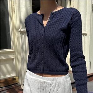 Brandy Melville Navy Blue Cardigan